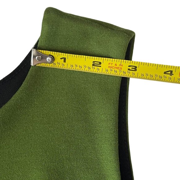 B44 Dressed Bailey Carlo Colorblock Ponte Shift Dress Black Green Blue White Sm - Picture 5 of 16